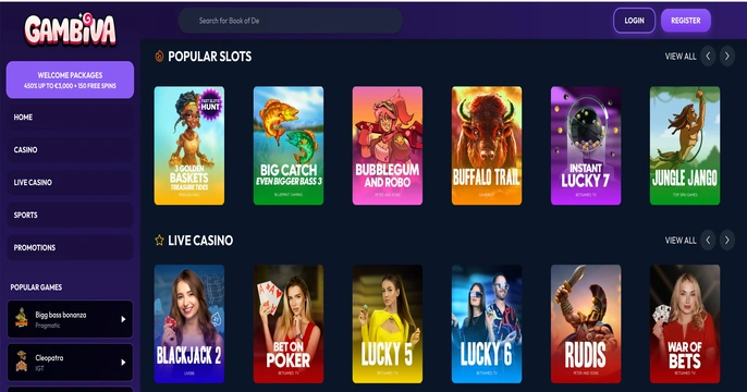 Gambiva Casino Login